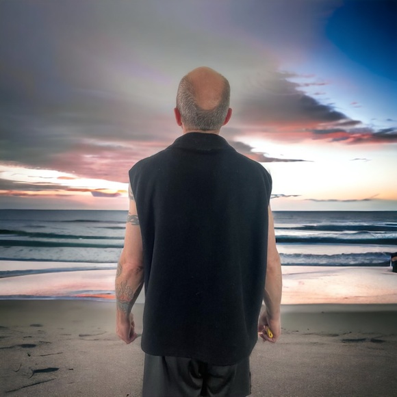 Columbia Black Zip Up Fleece Vest Core Interchange XL - Picture 7 of 13